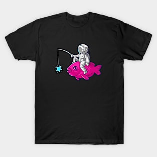 Astronaut on Fish T-Shirt